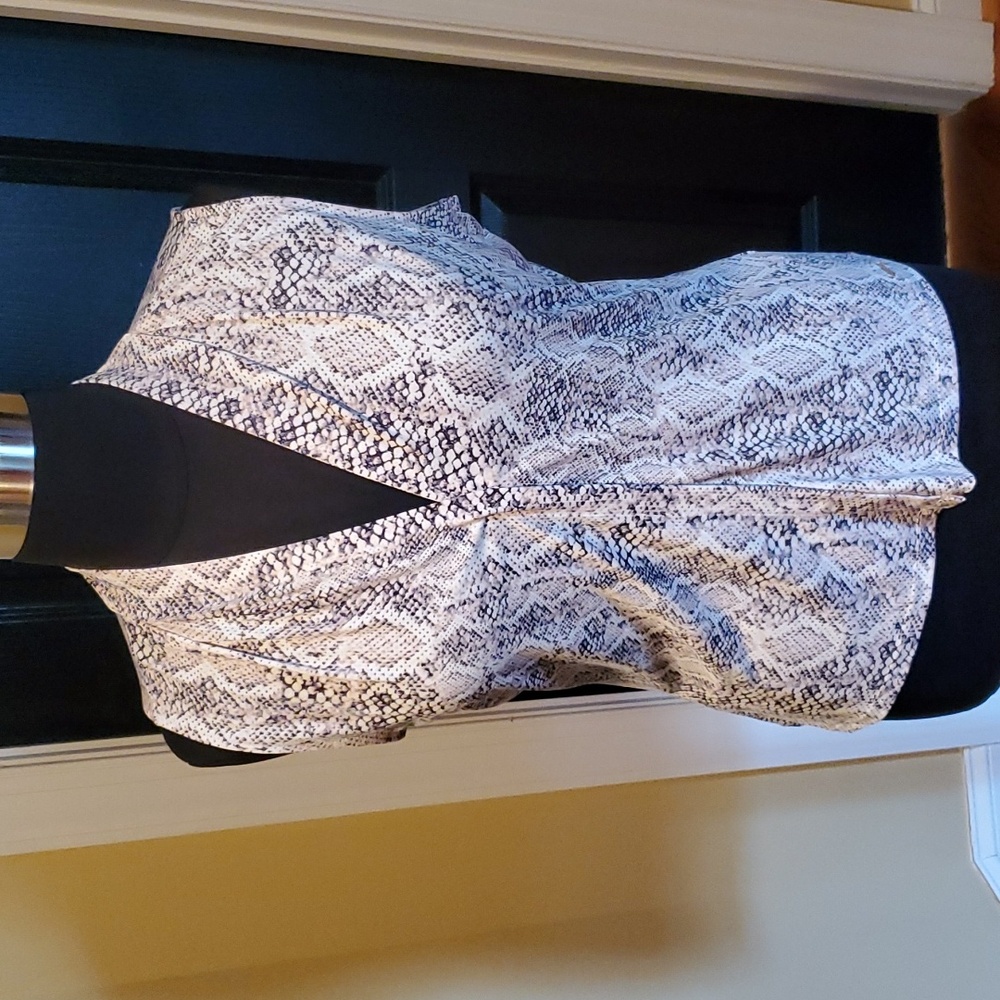 Calvin Klein snake print sleeveless top